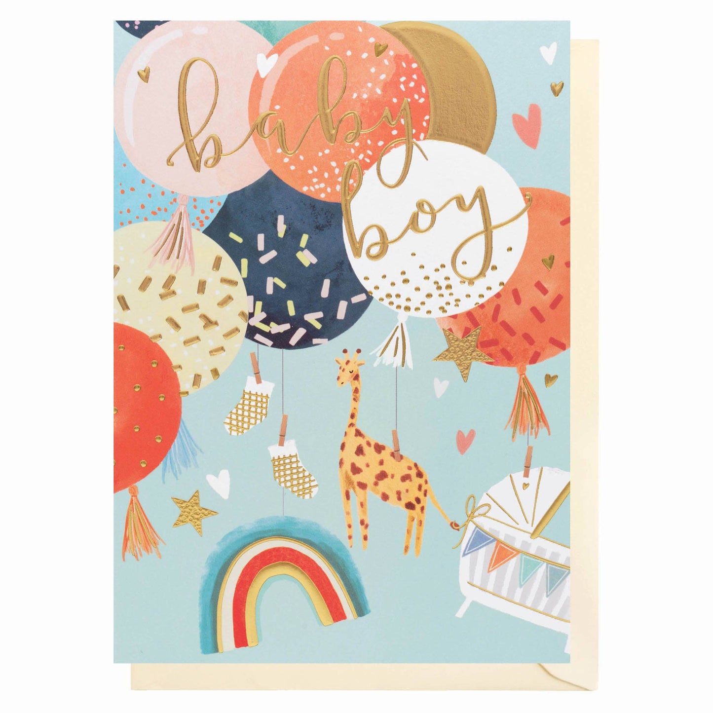 New Baby Boy Tassels | New Baby Card