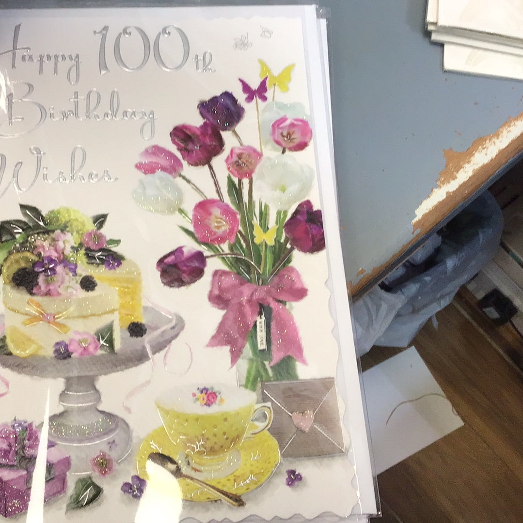 100th Birthday Cards - Jonny Javelin - velvet