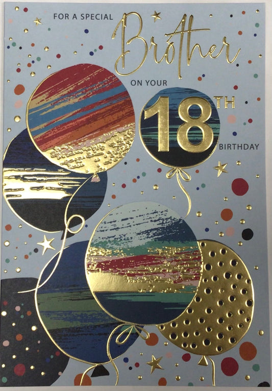 Brother 18th Birthday Card - Words 'n' Wishes