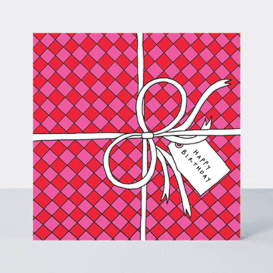 Scatter Brain - Happy Birthday/Pink & Red Card