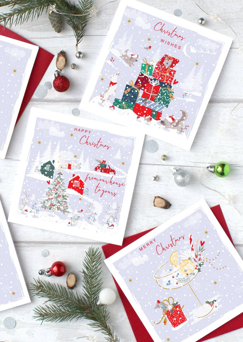 All of You Sheep in Hats Print Christmas Wholesale Card