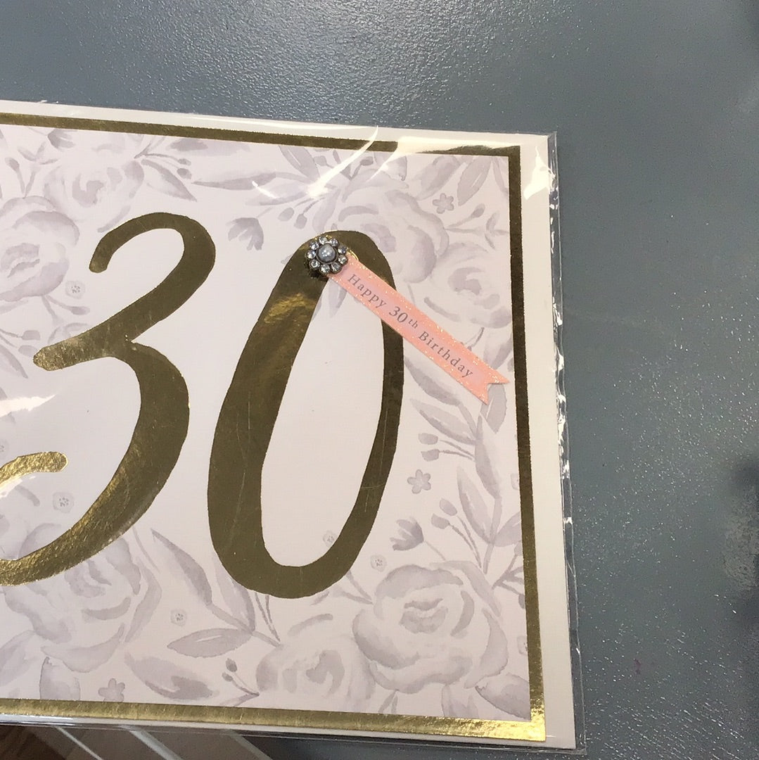 30th Birthday Card - Rachel Ellen - Quartz