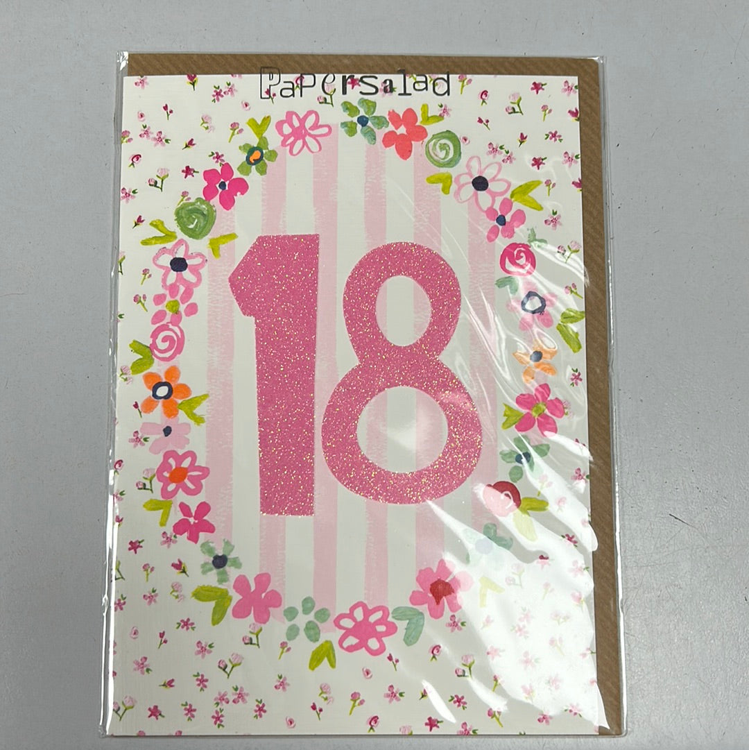 18 birthday card - Papersalad