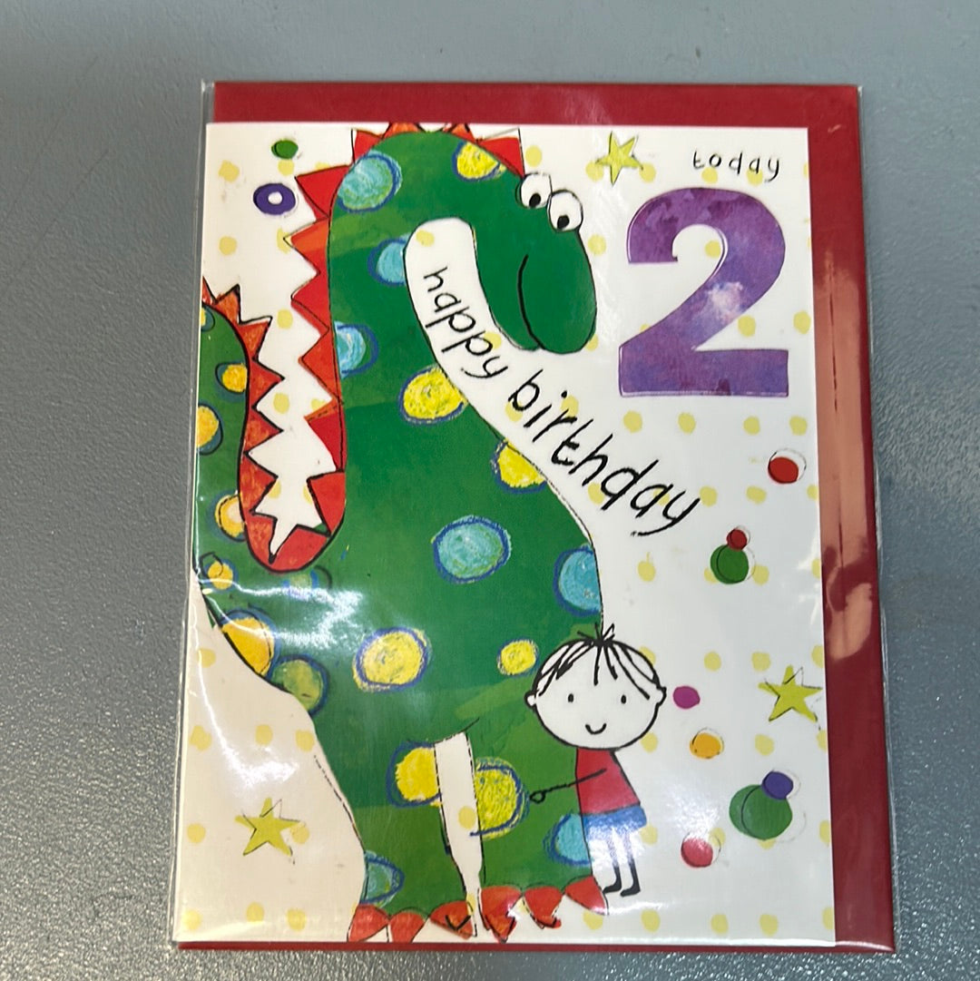 2nd Birthday Card - H&G