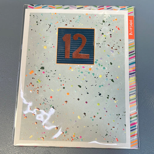 12 Birthday Card - Papersalad