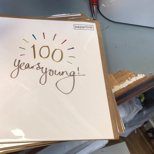 100th Birthday Card - Paperlink