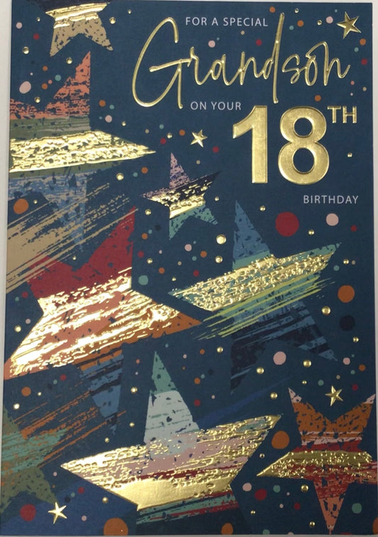Grandson 18th Birthday Card - Words 'n' Wishes