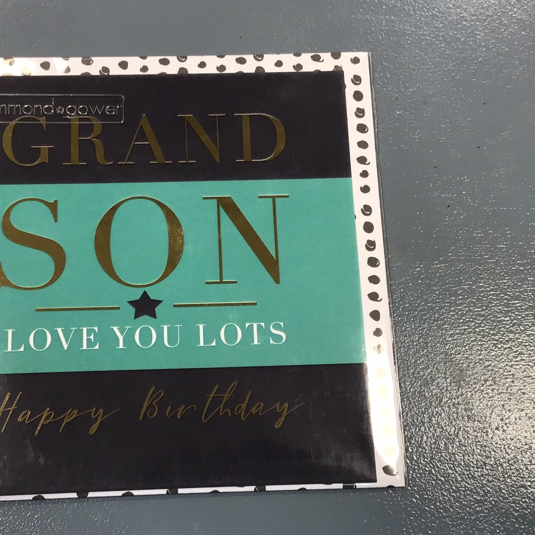 Grandson Birthday Card - H & G