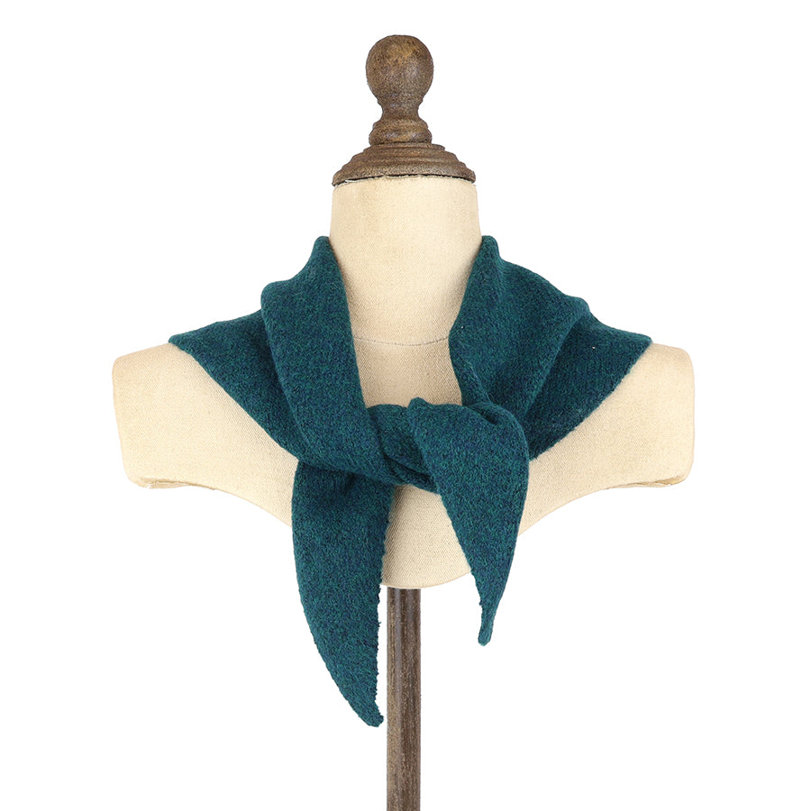 Tiffany teal triangle knit scarf