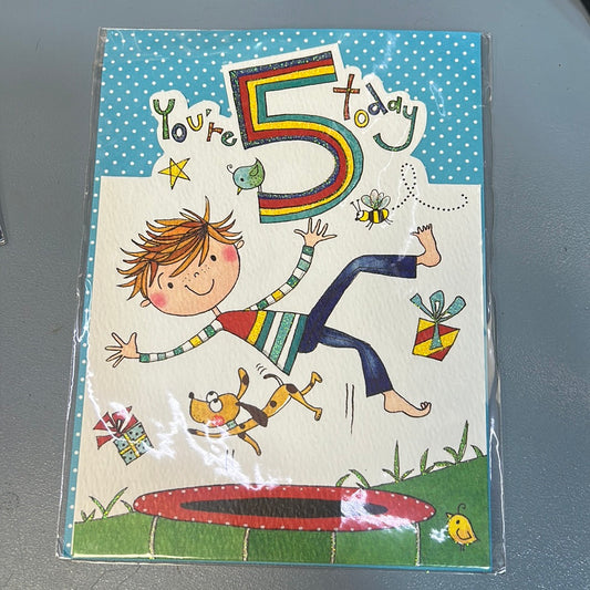 5th Birthday Card - Rachel Ellen