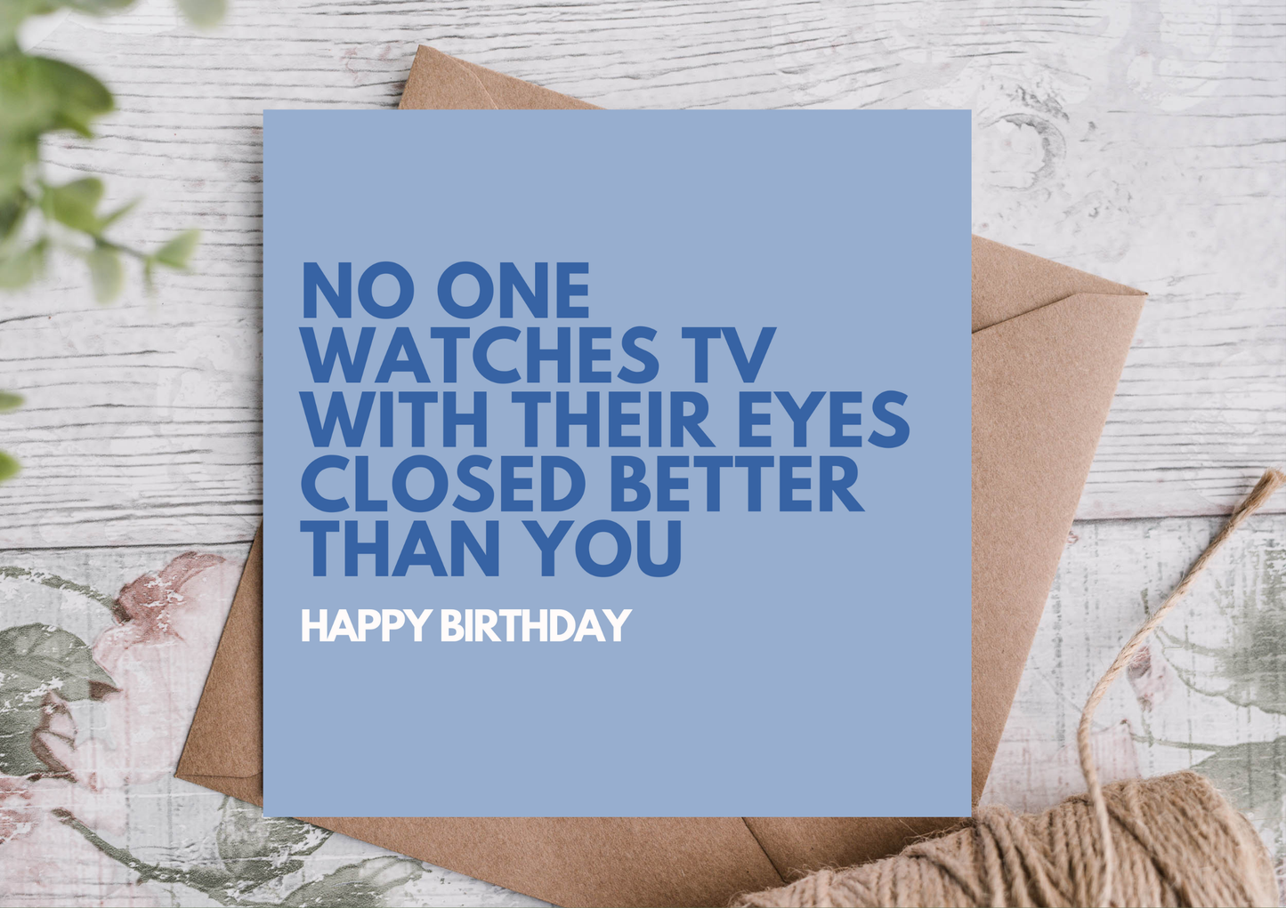 TV Watching Pro – Funny Birthday Card for Father
