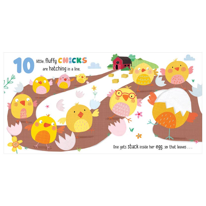 en Little Chicks – Fun Counting Picture Book with Touch & Rhyme, Perfect Easter Gift for Kids