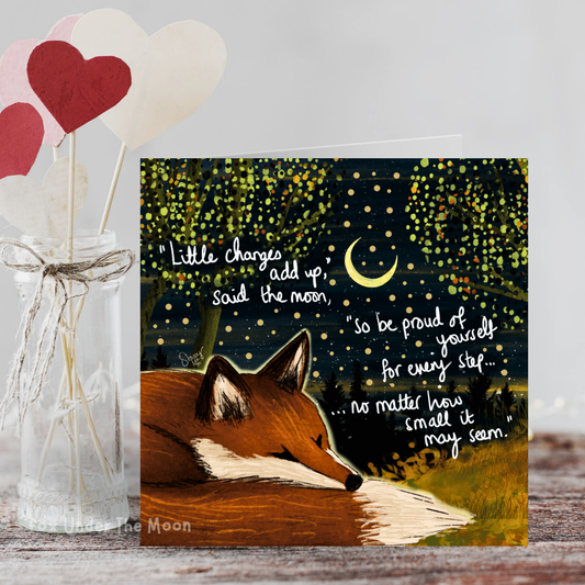 'Little Changes' - Greeting Card From Fox Under The Moon