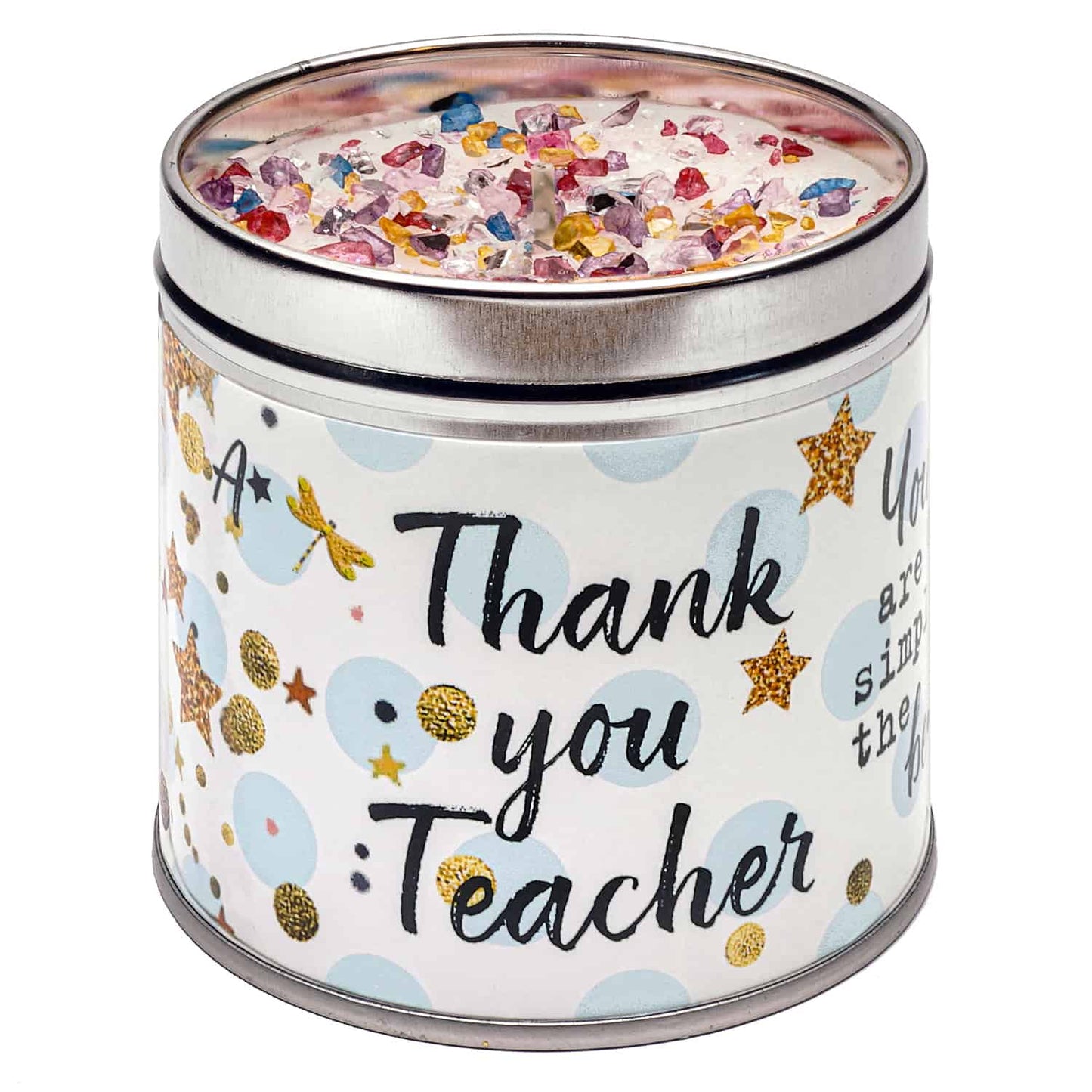 Thank You Teacher Sparkling Candle