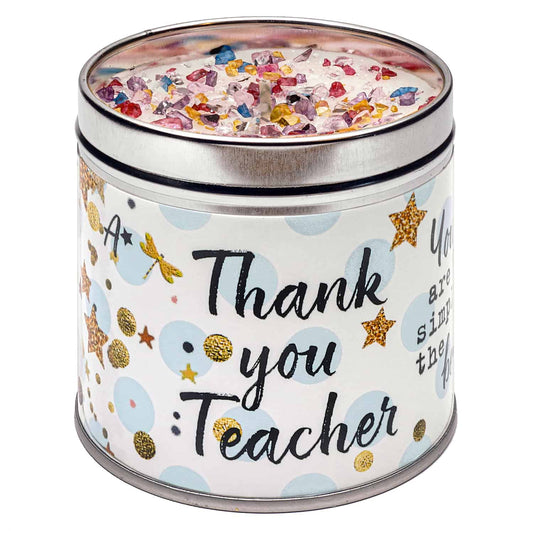Thank You Teacher Sparkling Candle