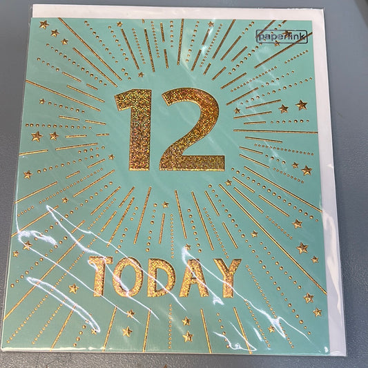 12 Birthday Card - Paperlink