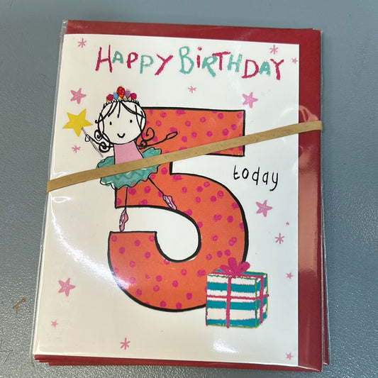 5th Birthday Card - H&G