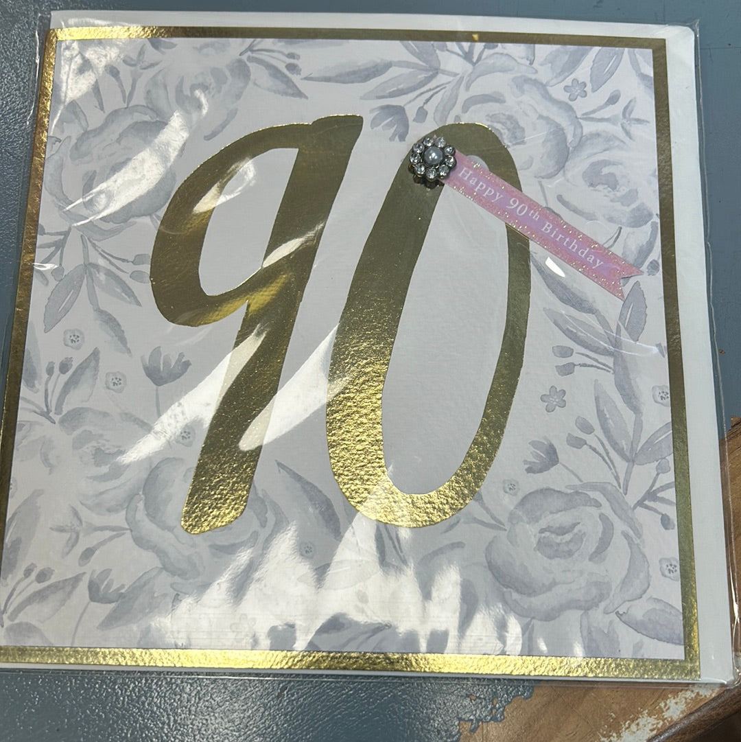 90 Birthday Card