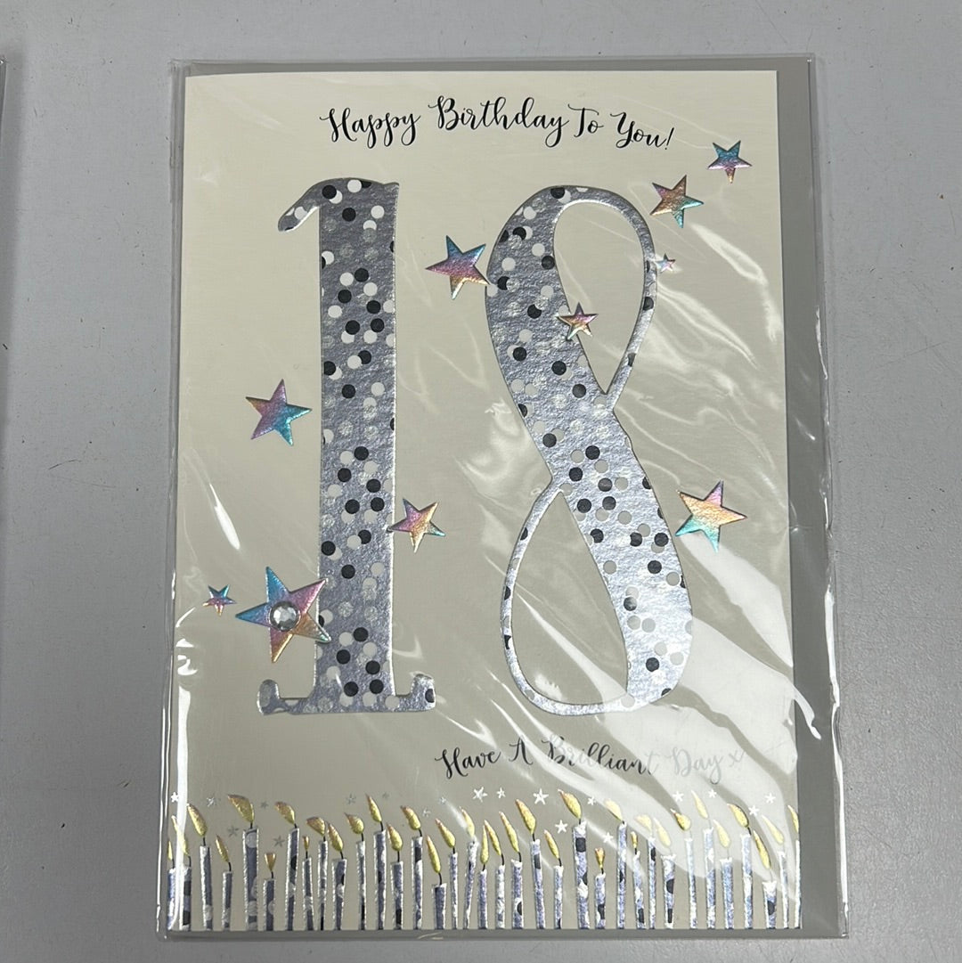 18 birthday card - WJB