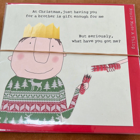 Brother Christmas Card - Rosie