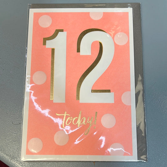 12 Birthday Card - Paperlink