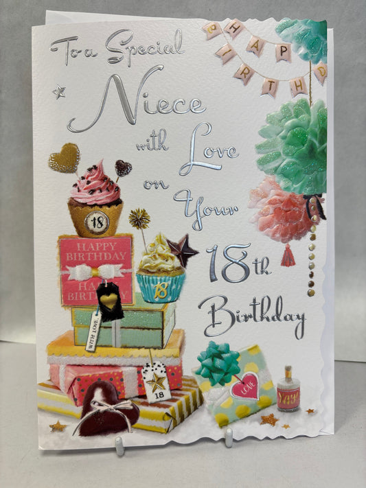 18 Niece birthday card - Javlin