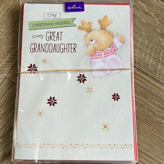 Great Granddaughter Christmas Card - Hallmark