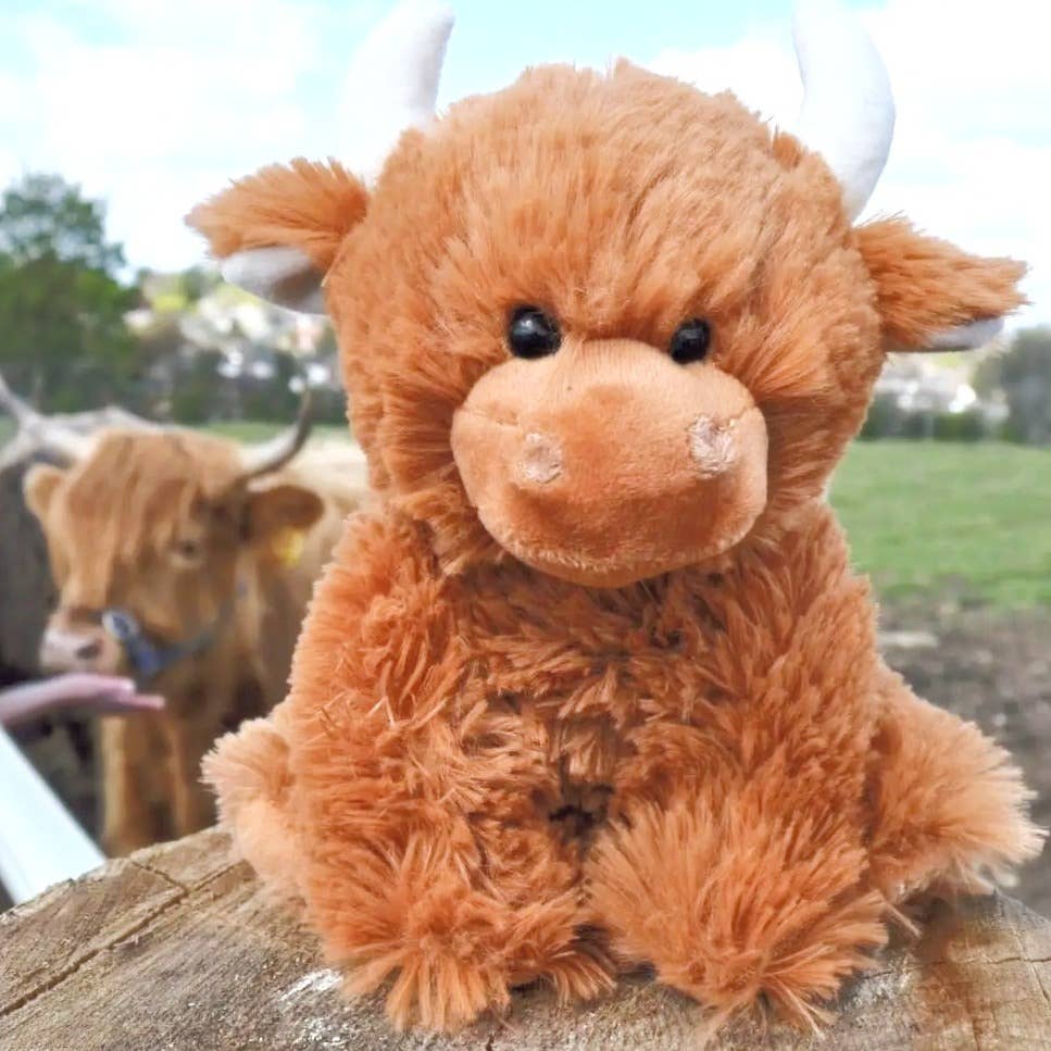 Scottish Highland Cow Plush Soft Toy – 20cm