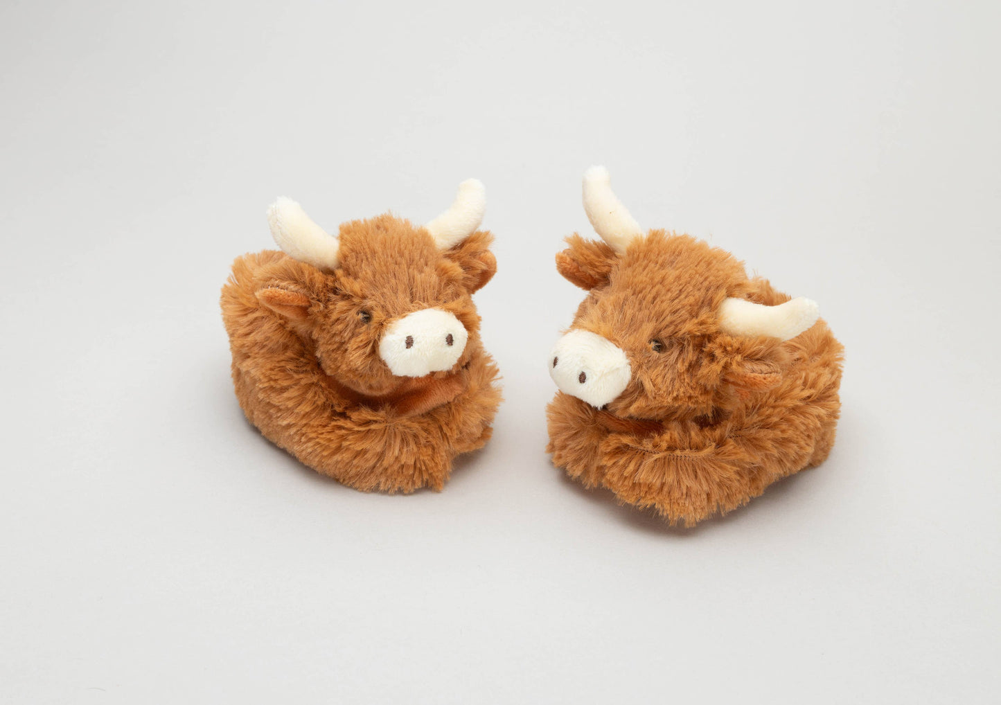 Highland Cow Plush Baby Soft Slippers (0-6 months)