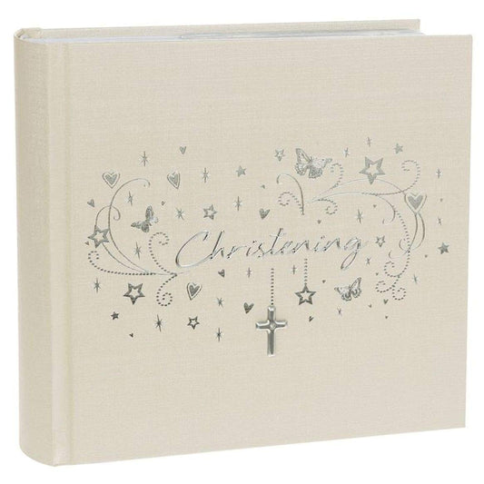 Shudehill Hearts & Stars Christening Photo Album 6x4”