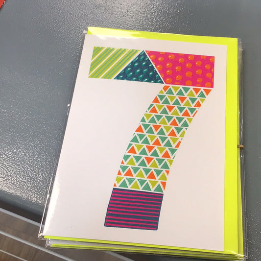 7th Birthday Card. - Rachel Ellen. - pop