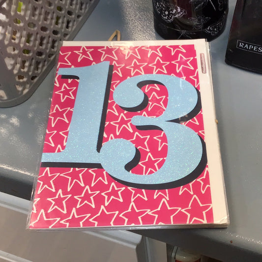 13th birthday card whizz