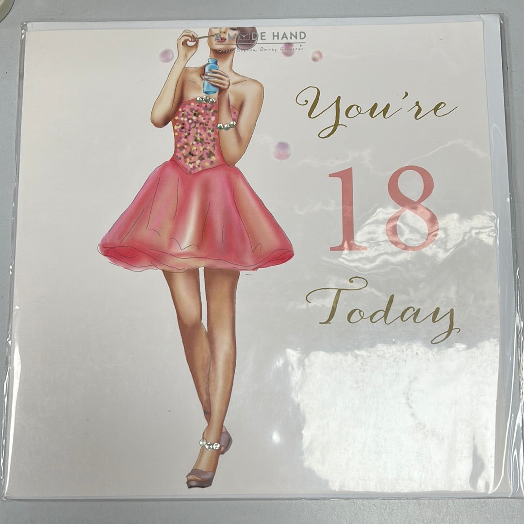 18 birthday card - A Made Hand