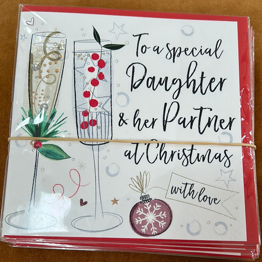 Daughter & Partner Christmas Card - Katie Phythian