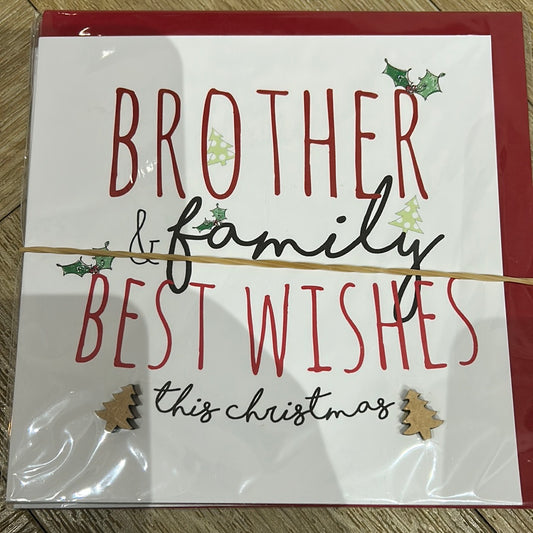 Brother & Family Christmas Card - Tracey Russell
