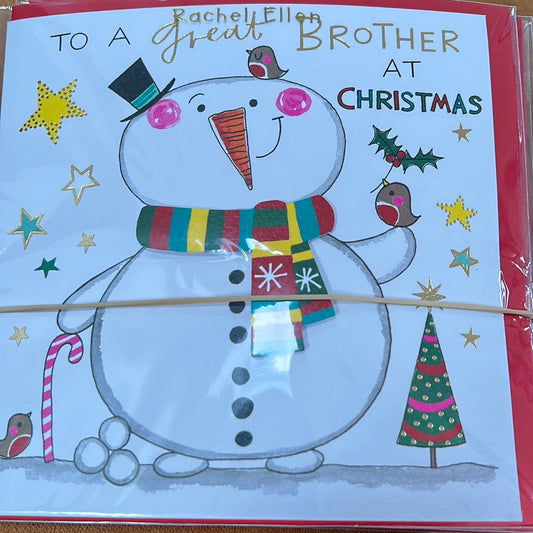 Brother Christmas Card - Rachel Ellen