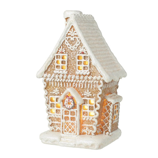 Decorated Light Up Gingerbread House 21cm
