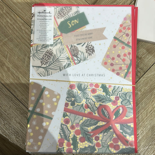 Son & Family Christmas Card - Hallmark