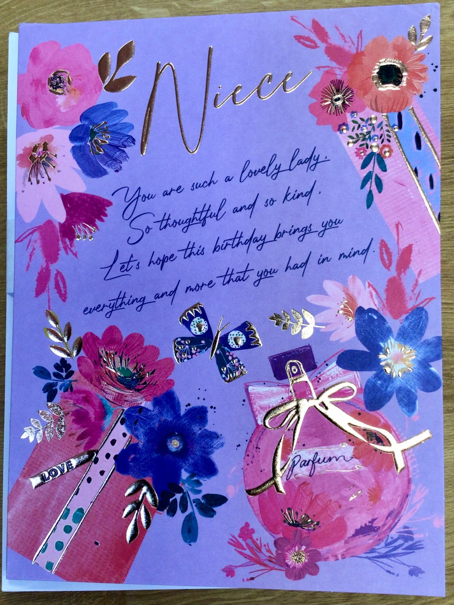 Niece Birthday Card - Words 'n' Wishes