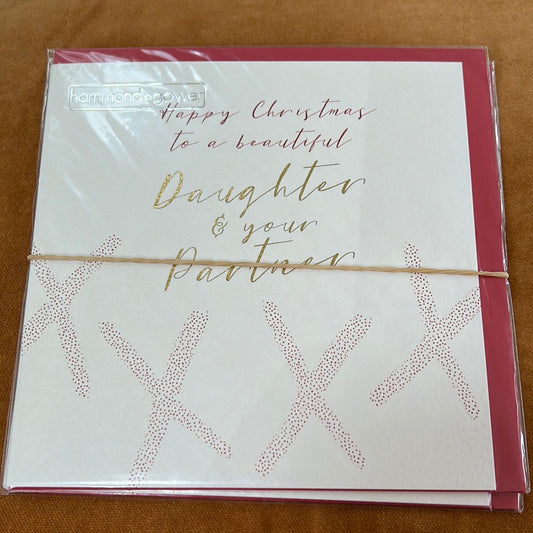 Daughter & Partner Christmas Card - H&G