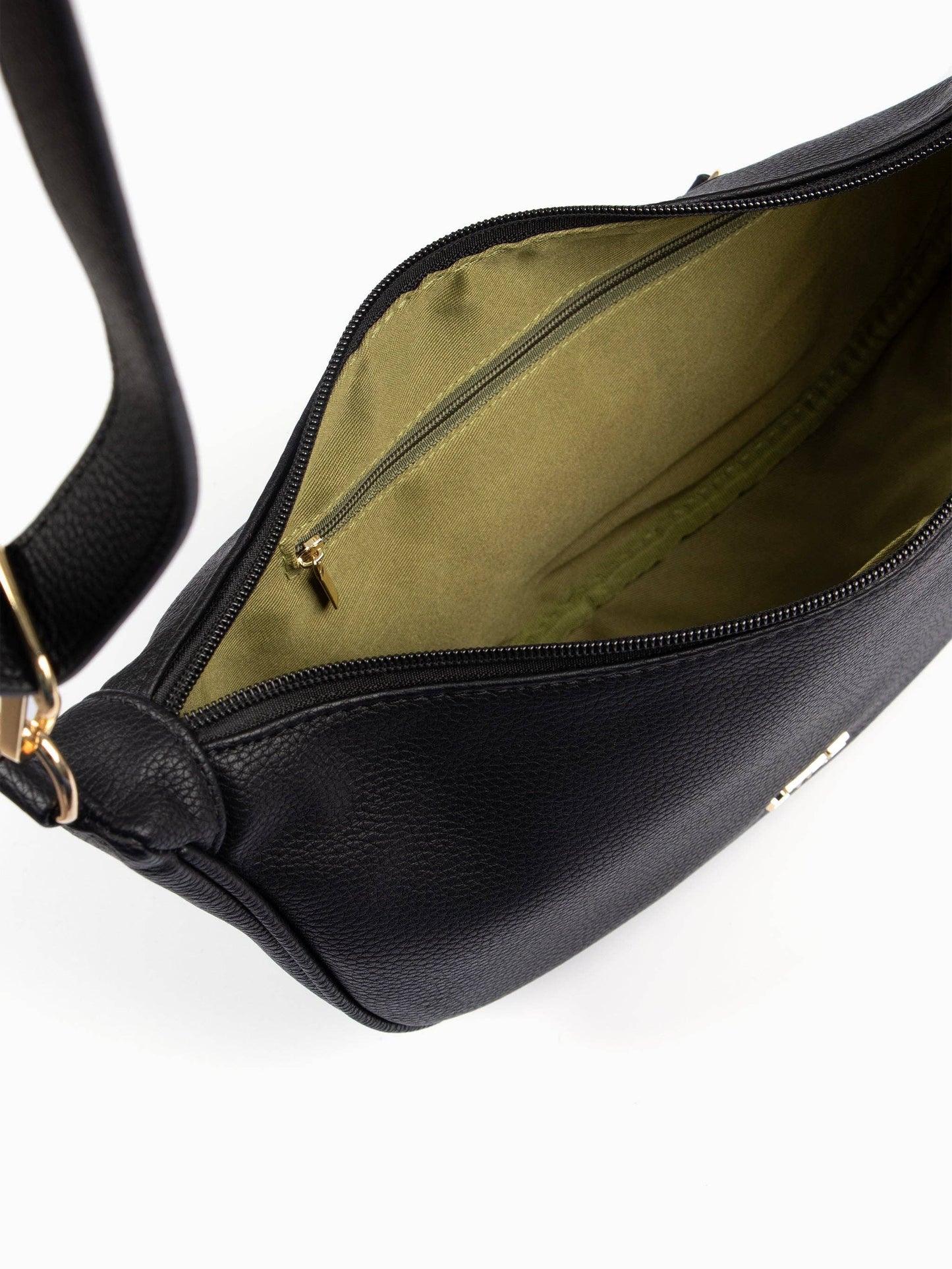 Half Moon Crossbody Bag - Black