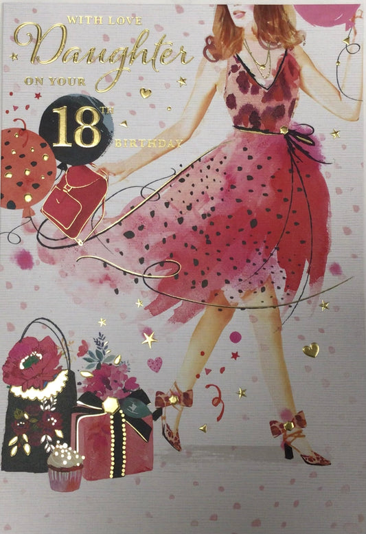 Daughter 18th Birthday Card - Words 'n' Wishes