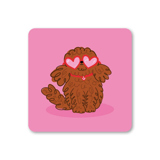 Love You Dog Coaster