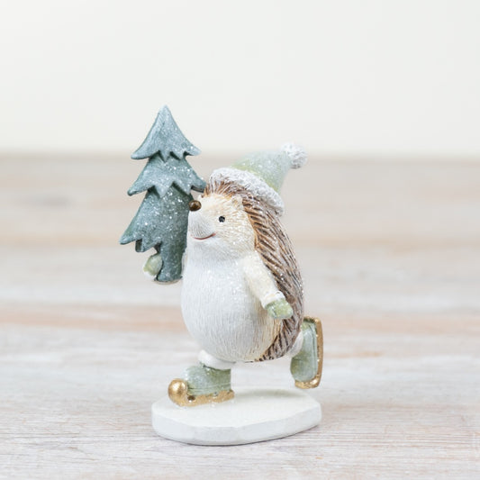 Sage Green Skating Hedgehog