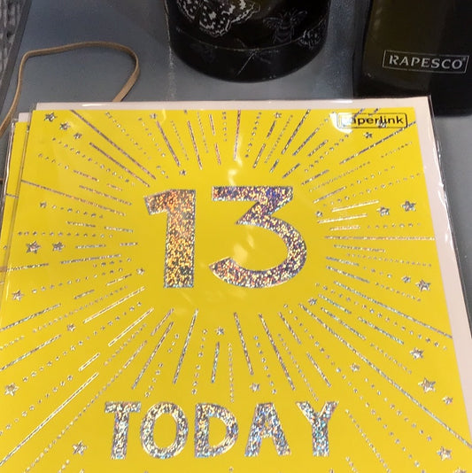 13th birthday card Paperlink