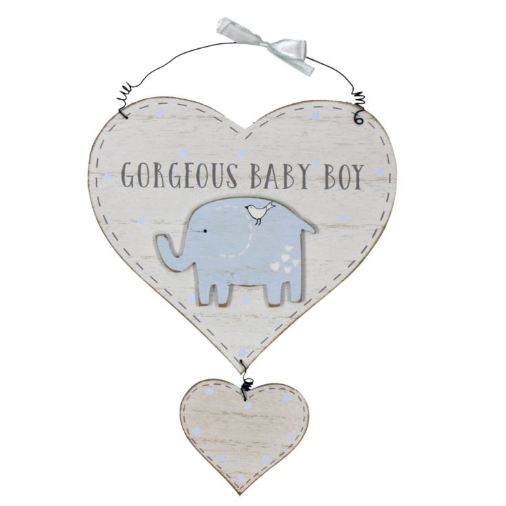 'Petit Cheri' Heart Plaque - Gorgeous Baby Boy