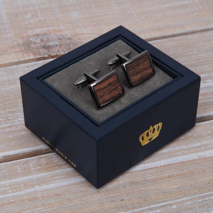 Harvey Makin Rosewood Cufflinks