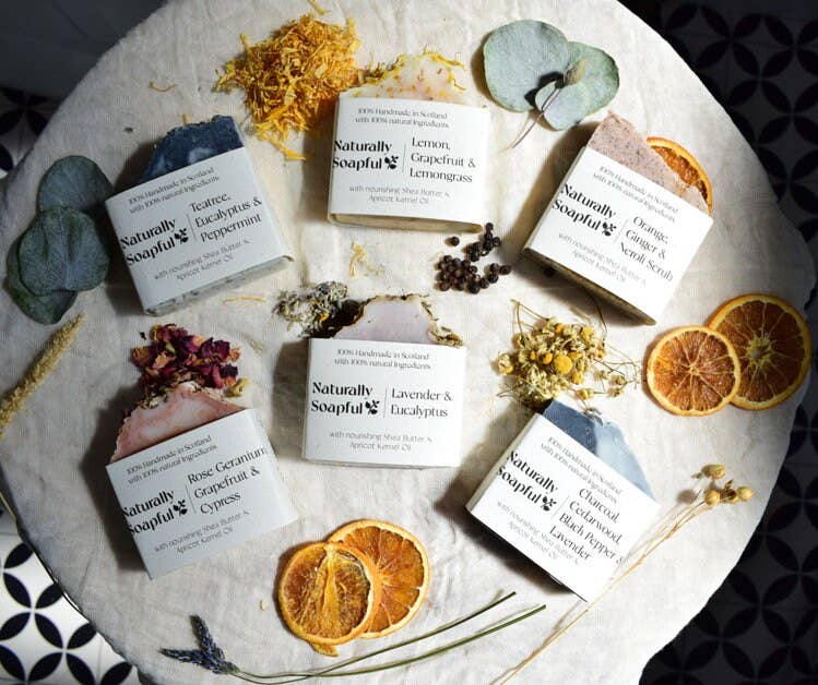 Naturally Soapful Rose Geranium 100% Natural, Vegan Handmade Self Care Soap