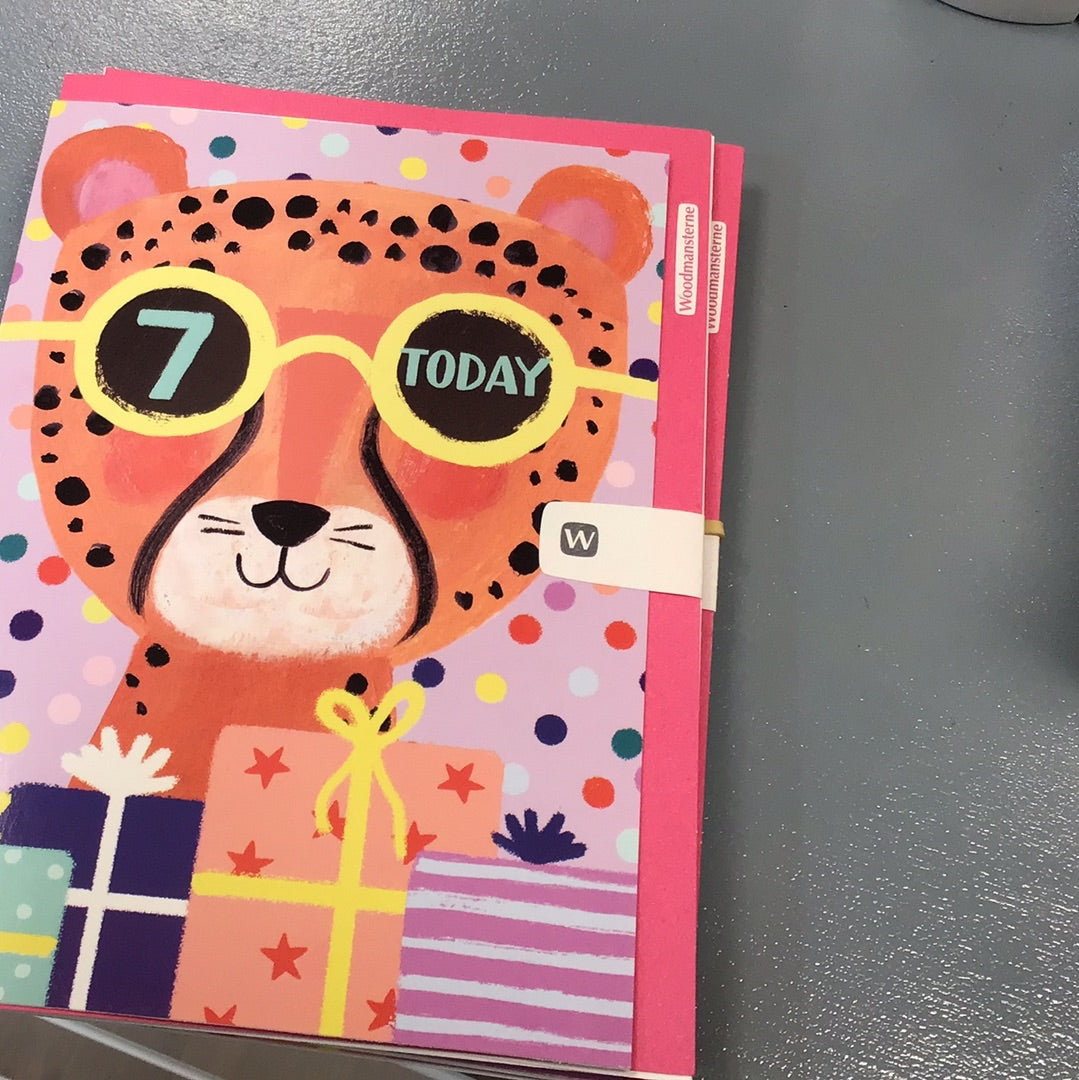 7th Birthday Card - woodmansterne - time to celebrate