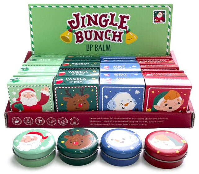 Jingle Bunch Christmas Lip Balm Tin